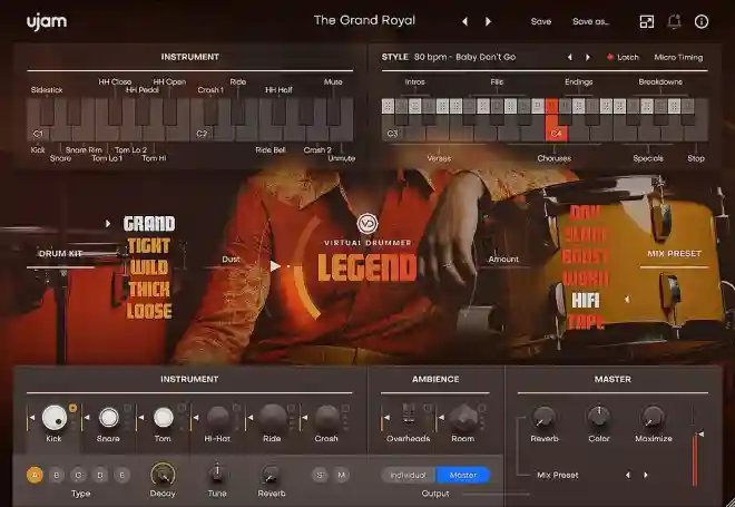 Virtual Drummer LEGEND v2.5.0 U2B macOS-MORiA